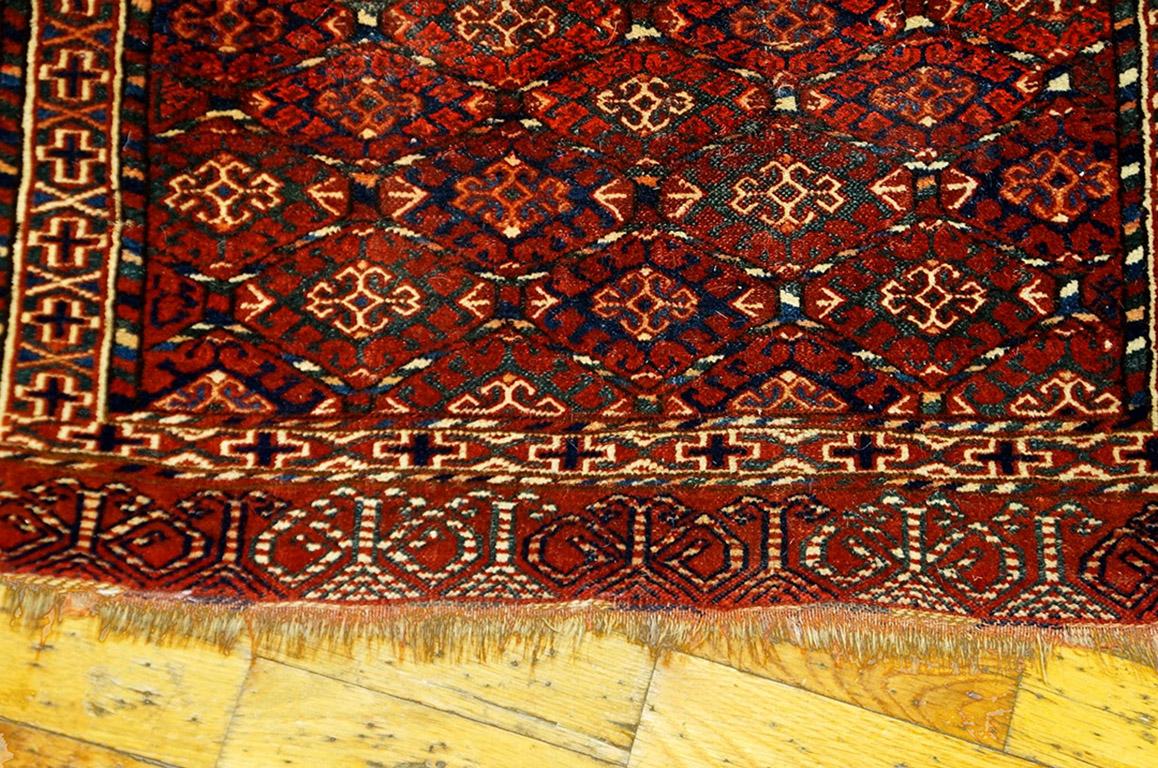 Antique Baluch Turkmen Rug 1' 6
