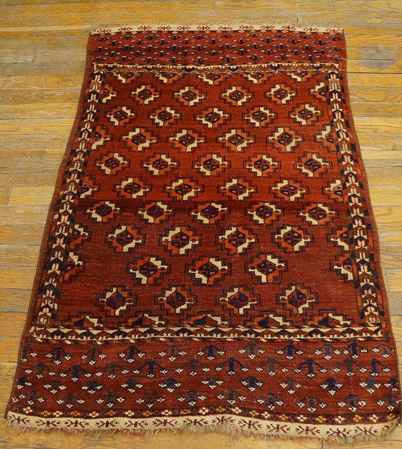 Antique Baluch-Turkmen Rug, Size: 2' 7'' x4' 0'' 