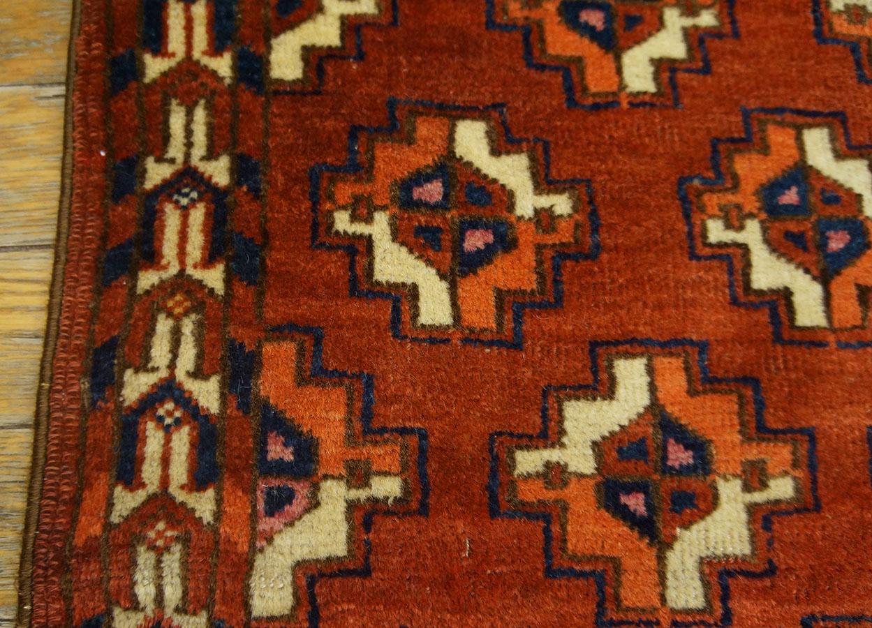 Late 19th Century Antique Baluch-Turkmen Rug 2' 7'' x4' 0''  For Sale