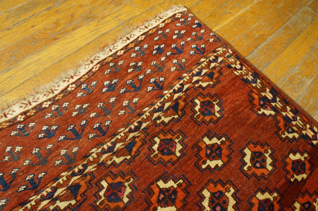 Antique Baluch-Turkmen Rug 2' 7'' x4' 0''  For Sale 2