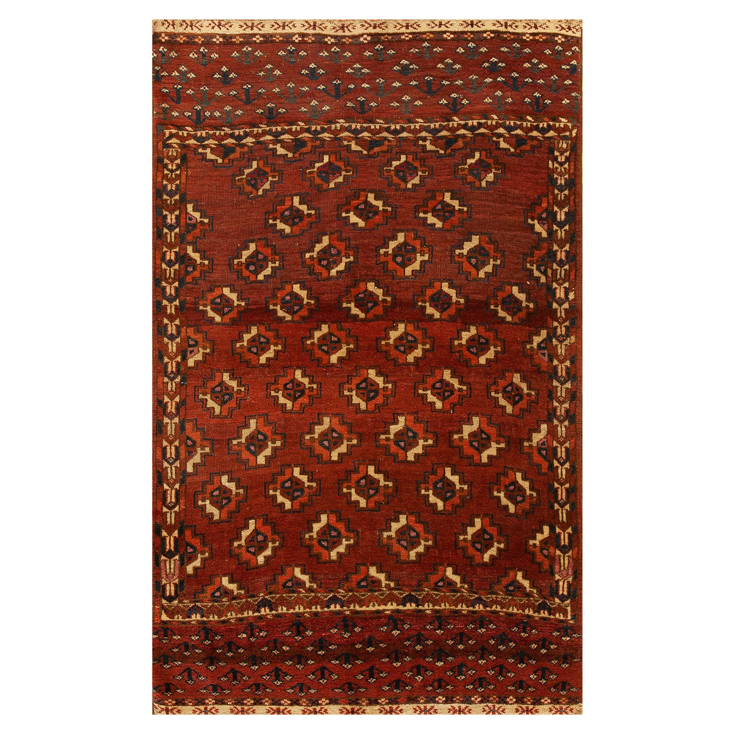 Antiker Baluch-Turkmen-Teppich 2' 7'' x4' 0''