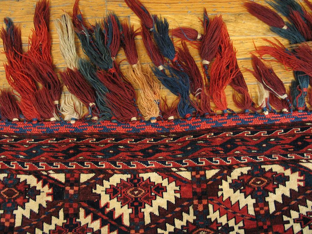 Hand-Knotted Antique Baluch Turkmen Rug 2' 4