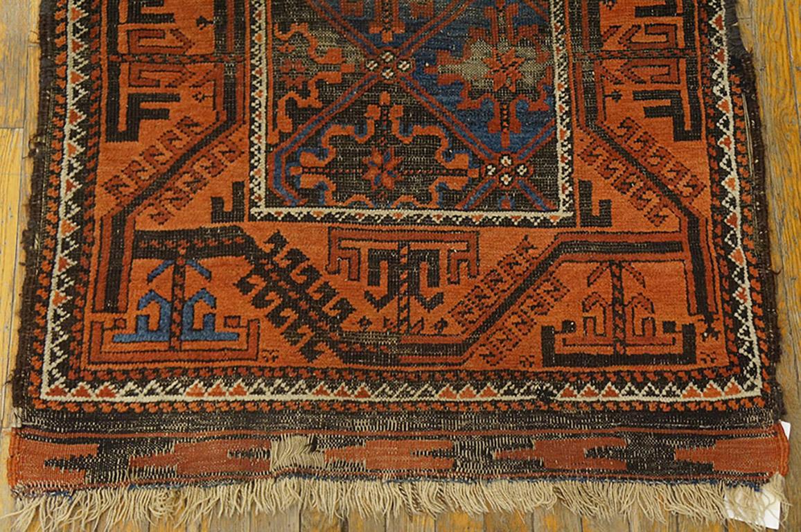Antique Baluch Rug In Good Condition For Sale In New York, NY