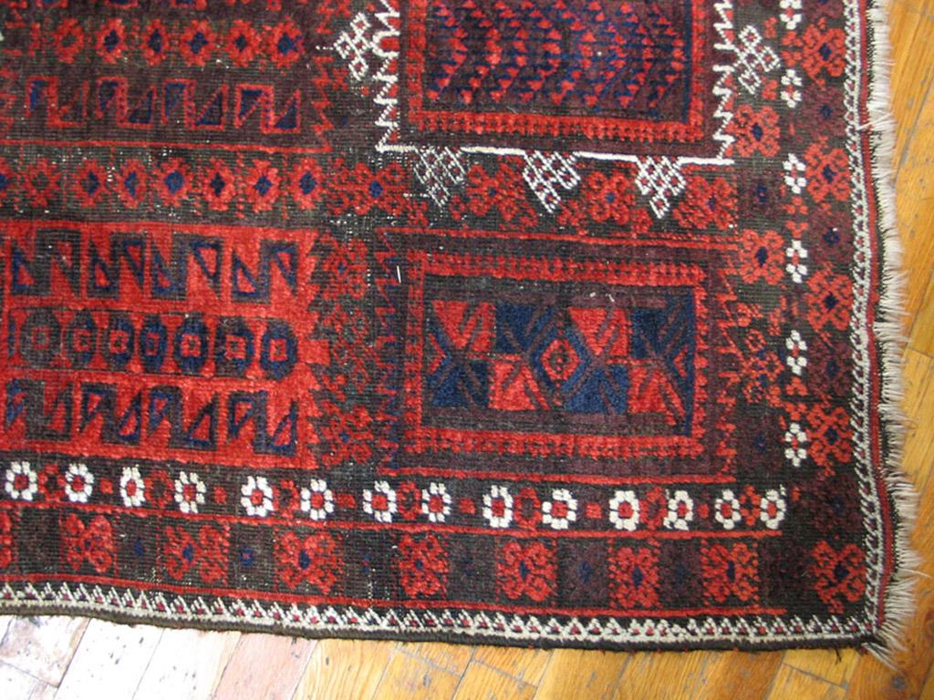 Antiker Belutschen-Turkmenen-Teppich im Zustand „Gut“ im Angebot in New York, NY
