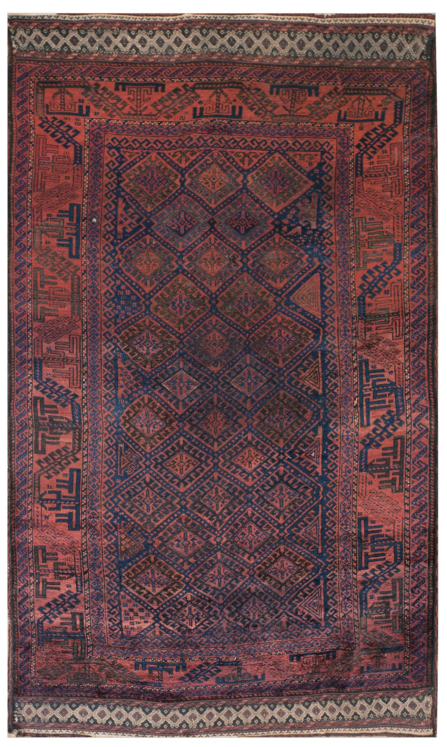 Persian Antique Baluch-Turkmen Rug For Sale
