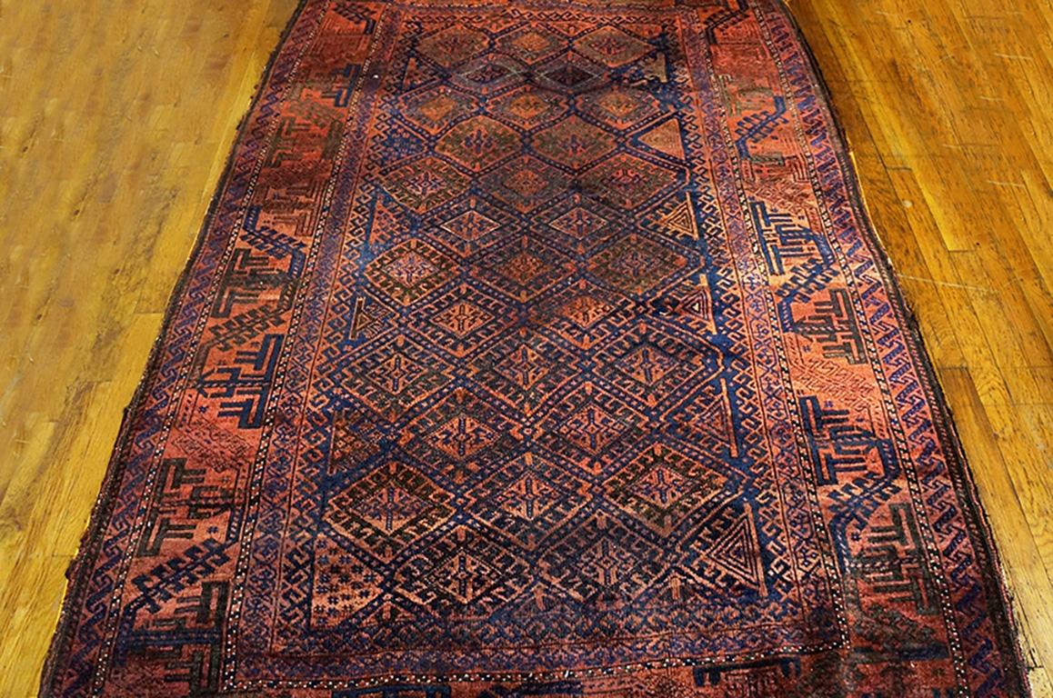 Antique Baluch-Turkmen Rug In Good Condition For Sale In New York, NY