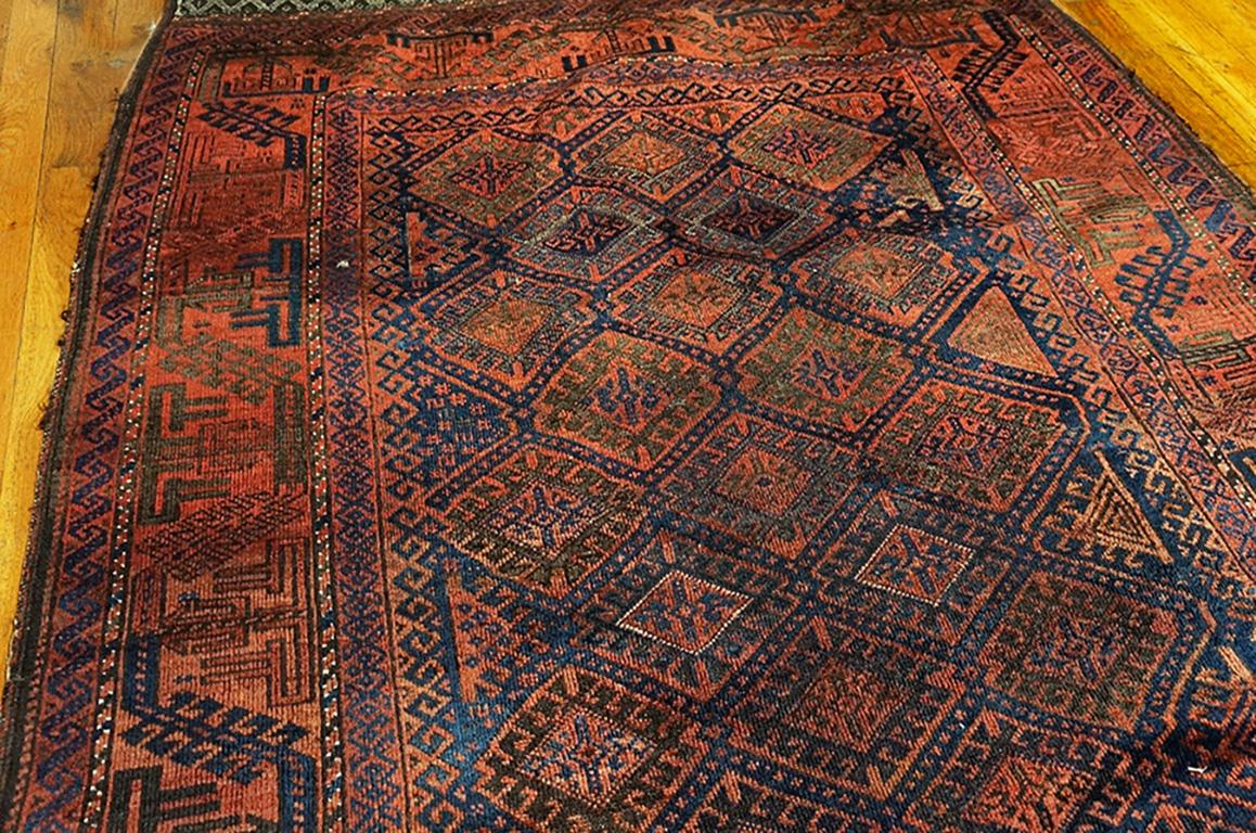 Early 20th Century Antique Baluch-Turkmen Rug For Sale