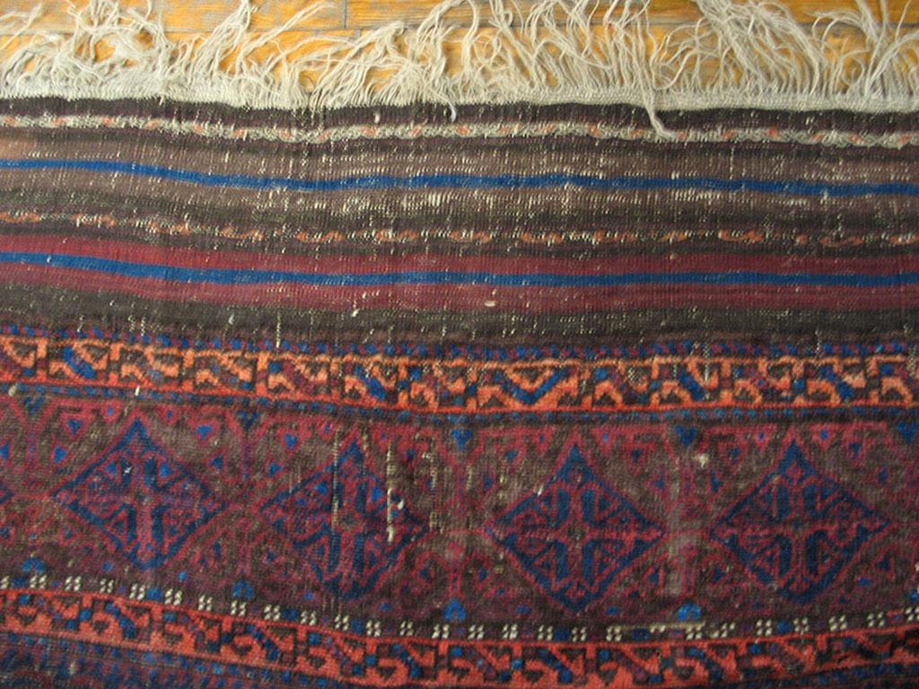 19th Century Persian Baluch Carpet ( 6'2