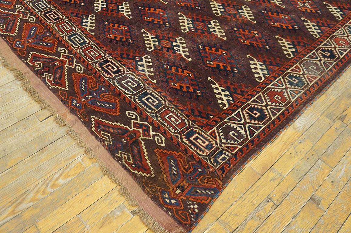 19th Century Russian Yamoud Turkmen Carpet ( 6'3
