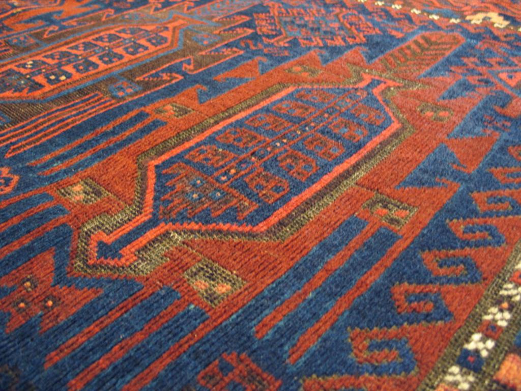 Late 19th Century 19th Century Afghani Baluch Teimouri Main Carpet ( 7'6