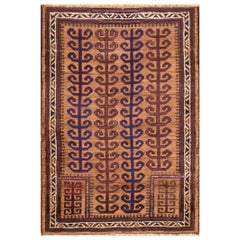 Tapis Baluch-Turkmen antique 2' 9"" x 3' 10"" 