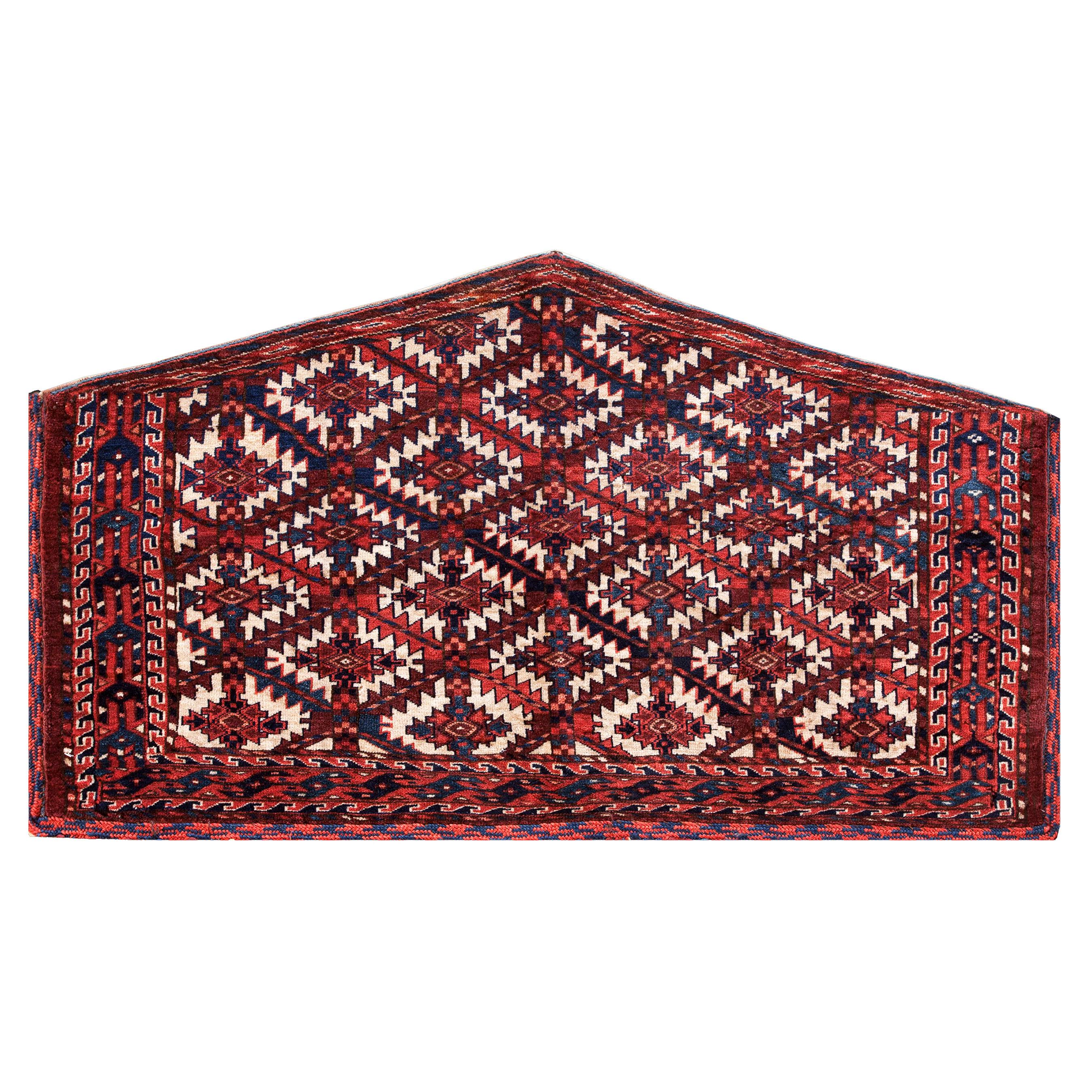Antique Baluch Turkmen Rug 2' 4" x 4' 2" For Sale