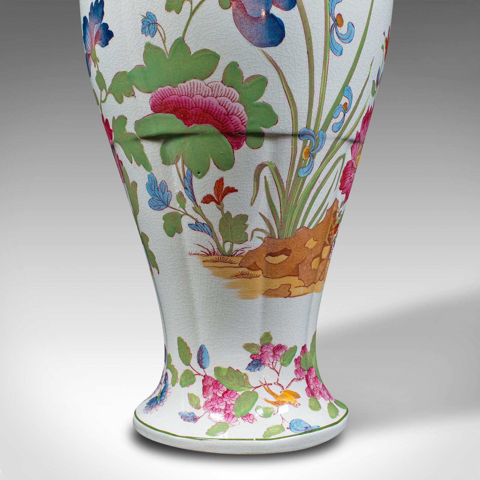 Antique Baluster Posy Vase, English, Ceramic, Decorative, Flower Urn, Circa 1920 For Sale 5