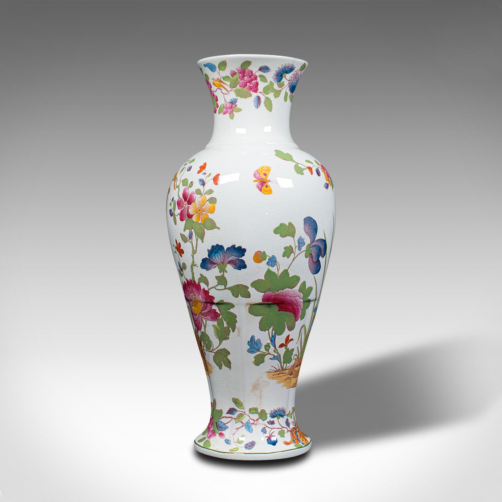 Vase balustre Posy anglais, céramique, décoratif, urne à fleurs, vers 1920 Bon état - En vente à Hele, Devon, GB