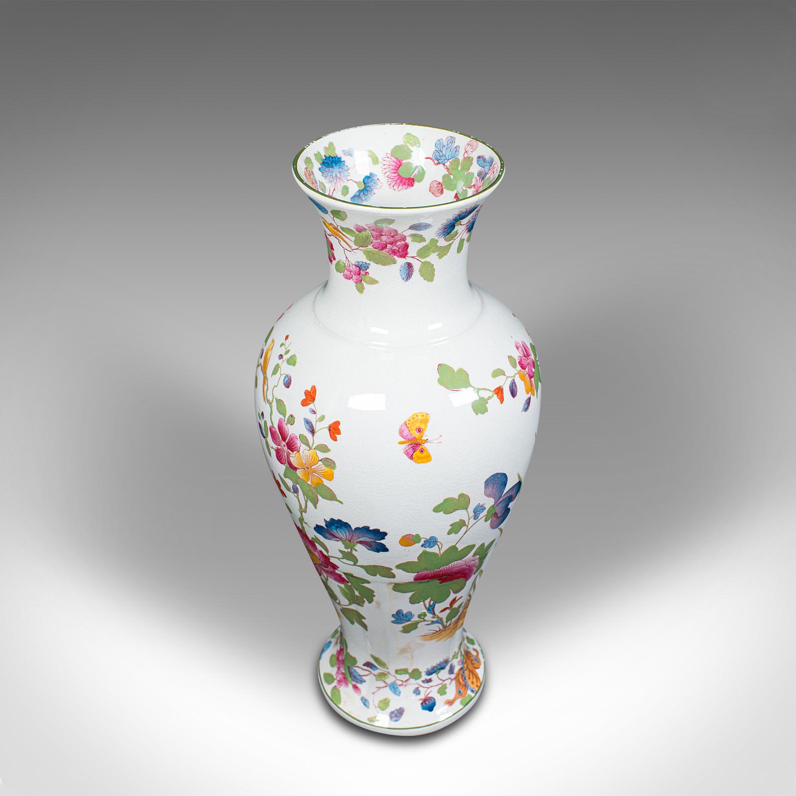 Antique Baluster Posy Vase, English, Ceramic, Decorative, Flower Urn, Circa 1920 For Sale 2