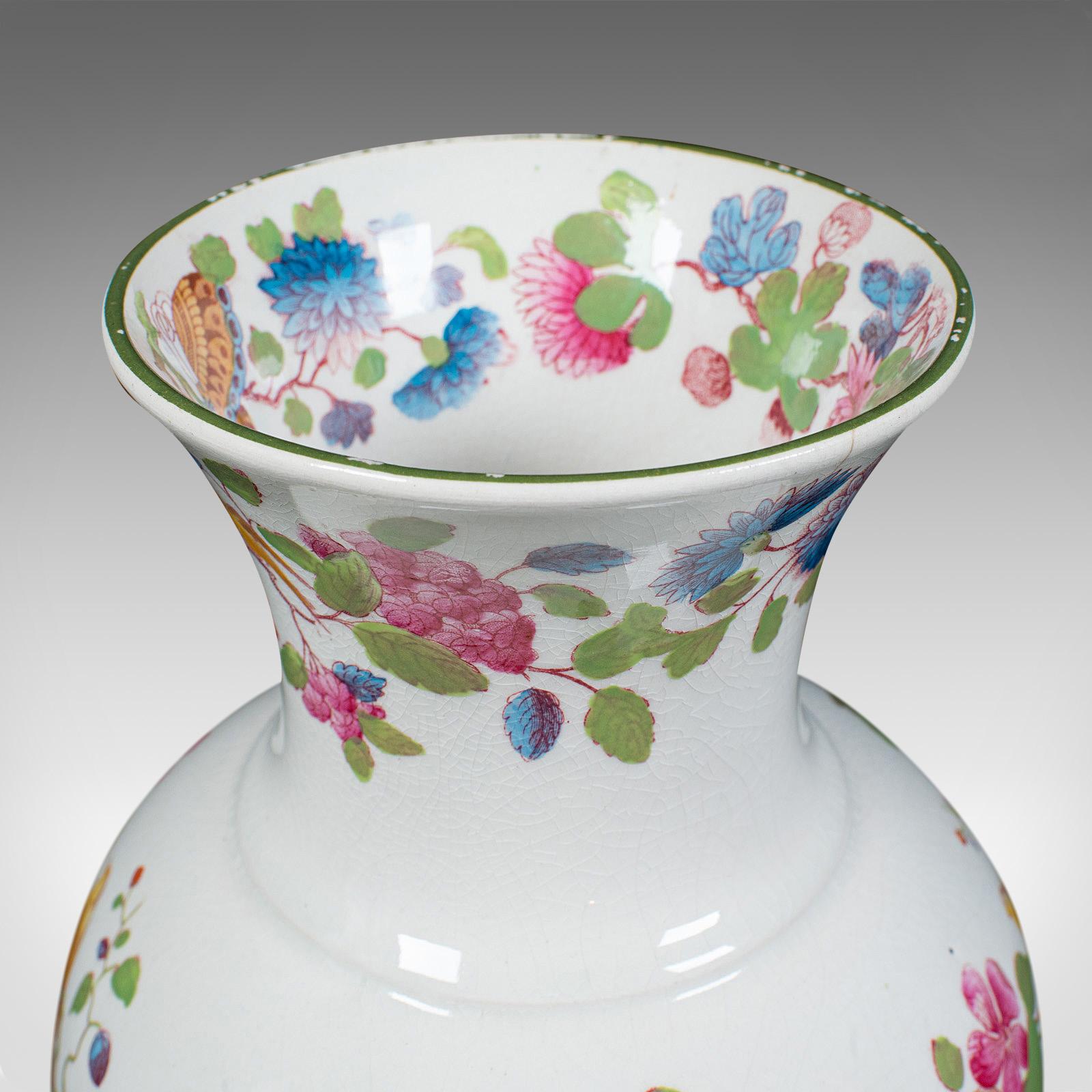 Antique Baluster Posy Vase, English, Ceramic, Decorative, Flower Urn, Circa 1920 For Sale 3