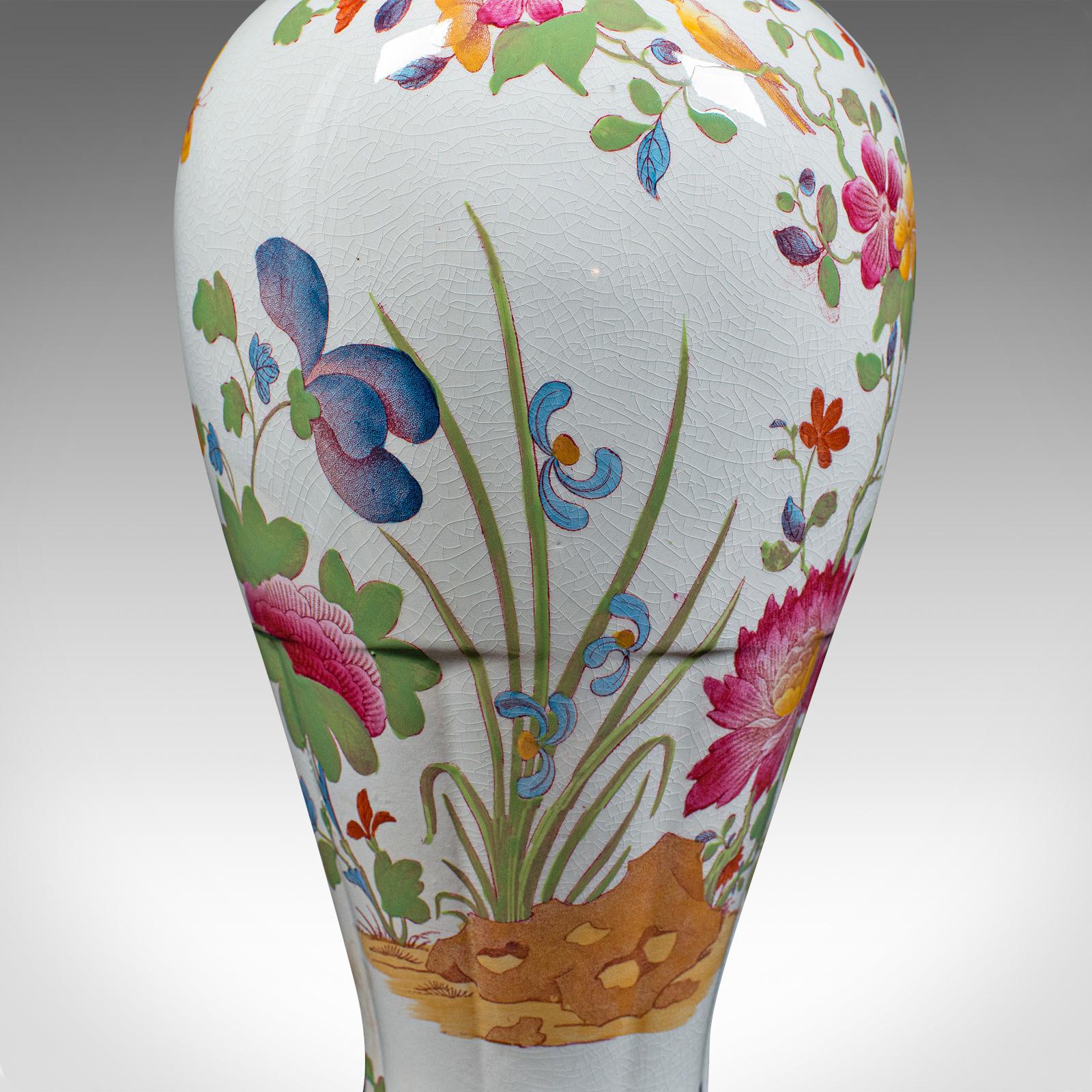 Antique Baluster Posy Vase, English, Ceramic, Decorative, Flower Urn, Circa 1920 For Sale 4