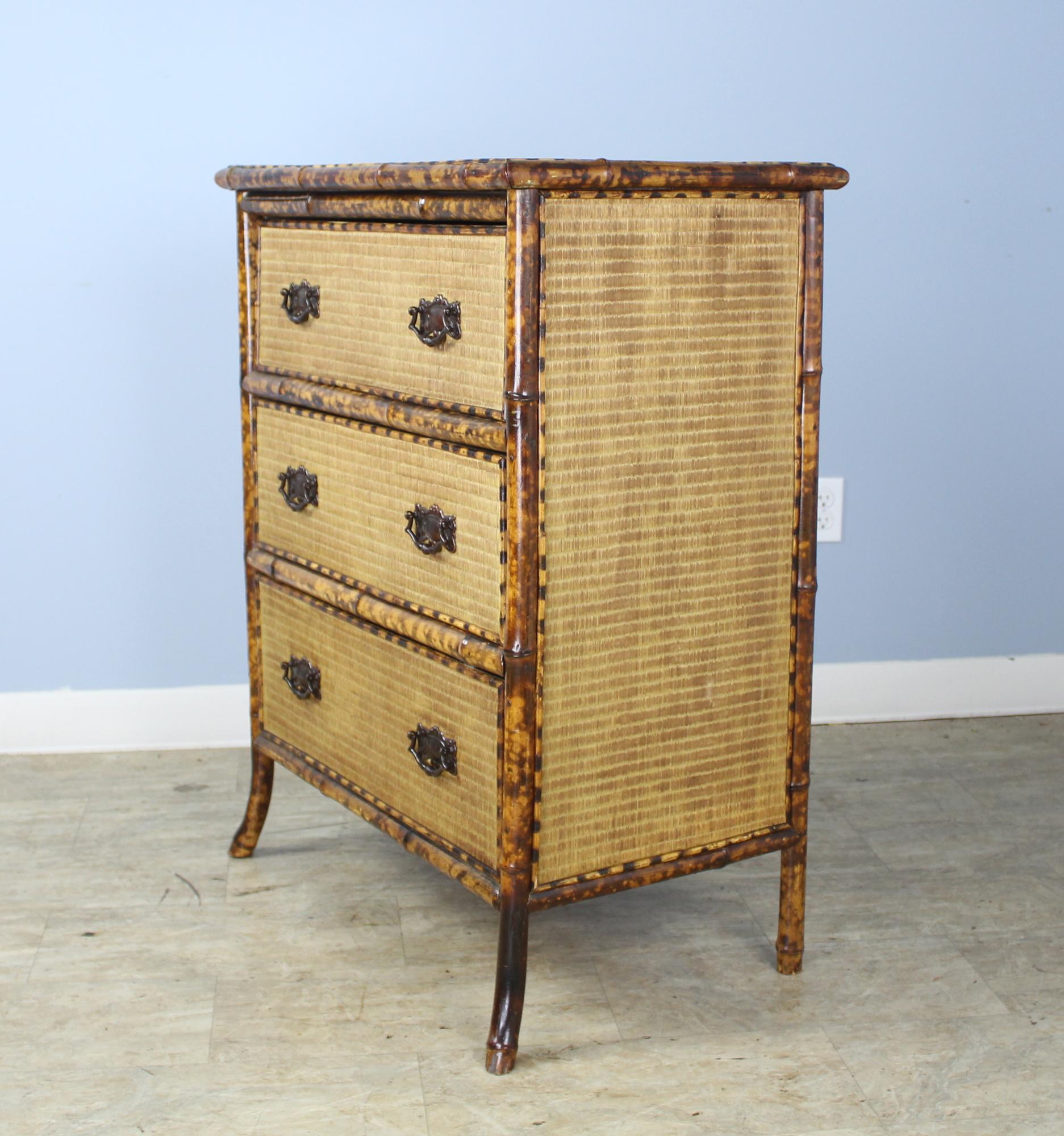 antique bamboo chest