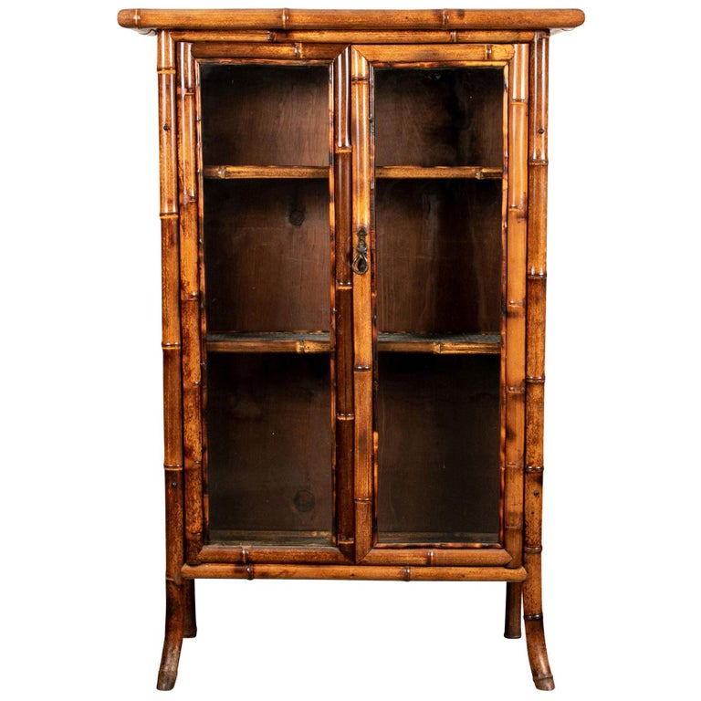 Antique Bamboo Cabinet at 1stdibs