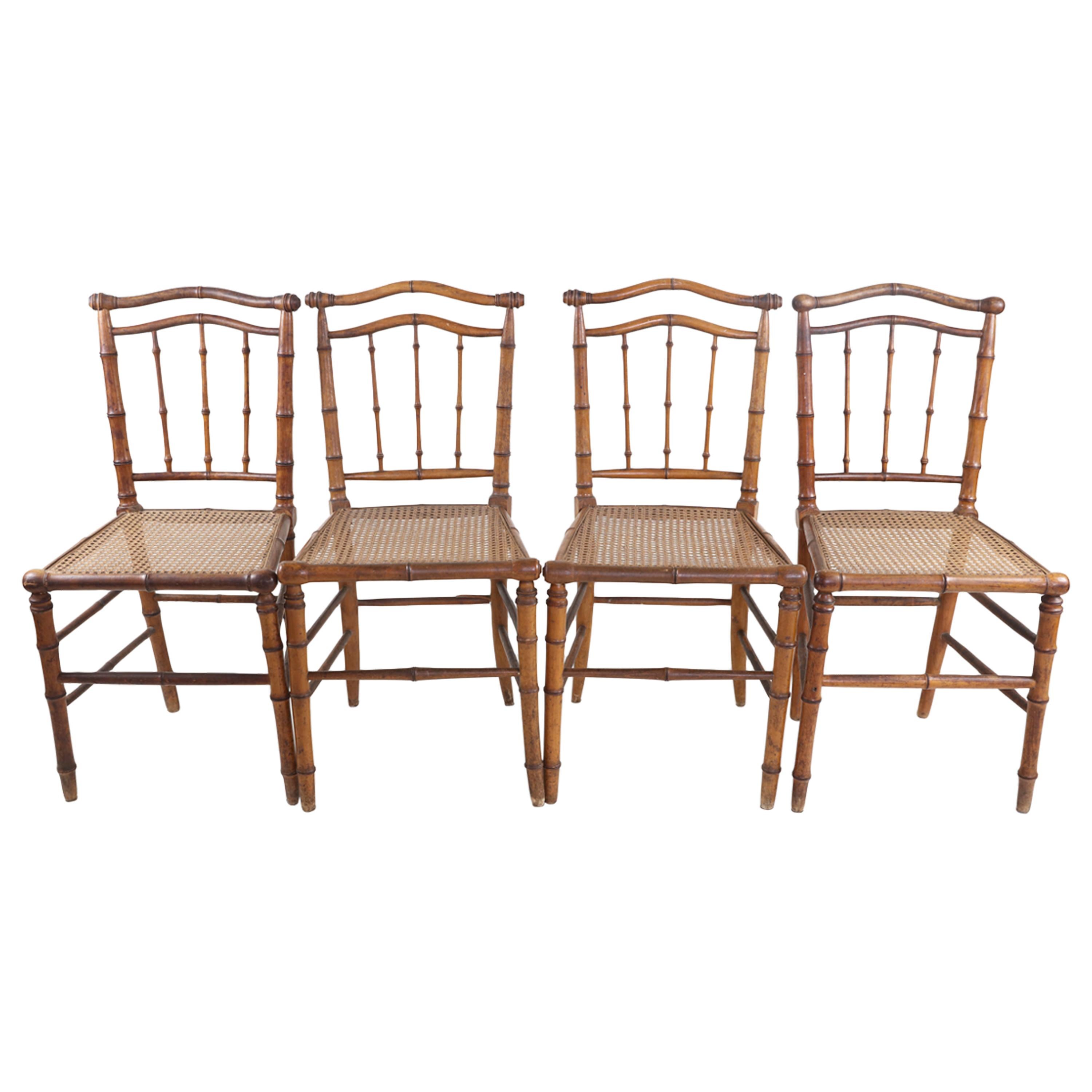 Antique Bamboo Chairs (4)