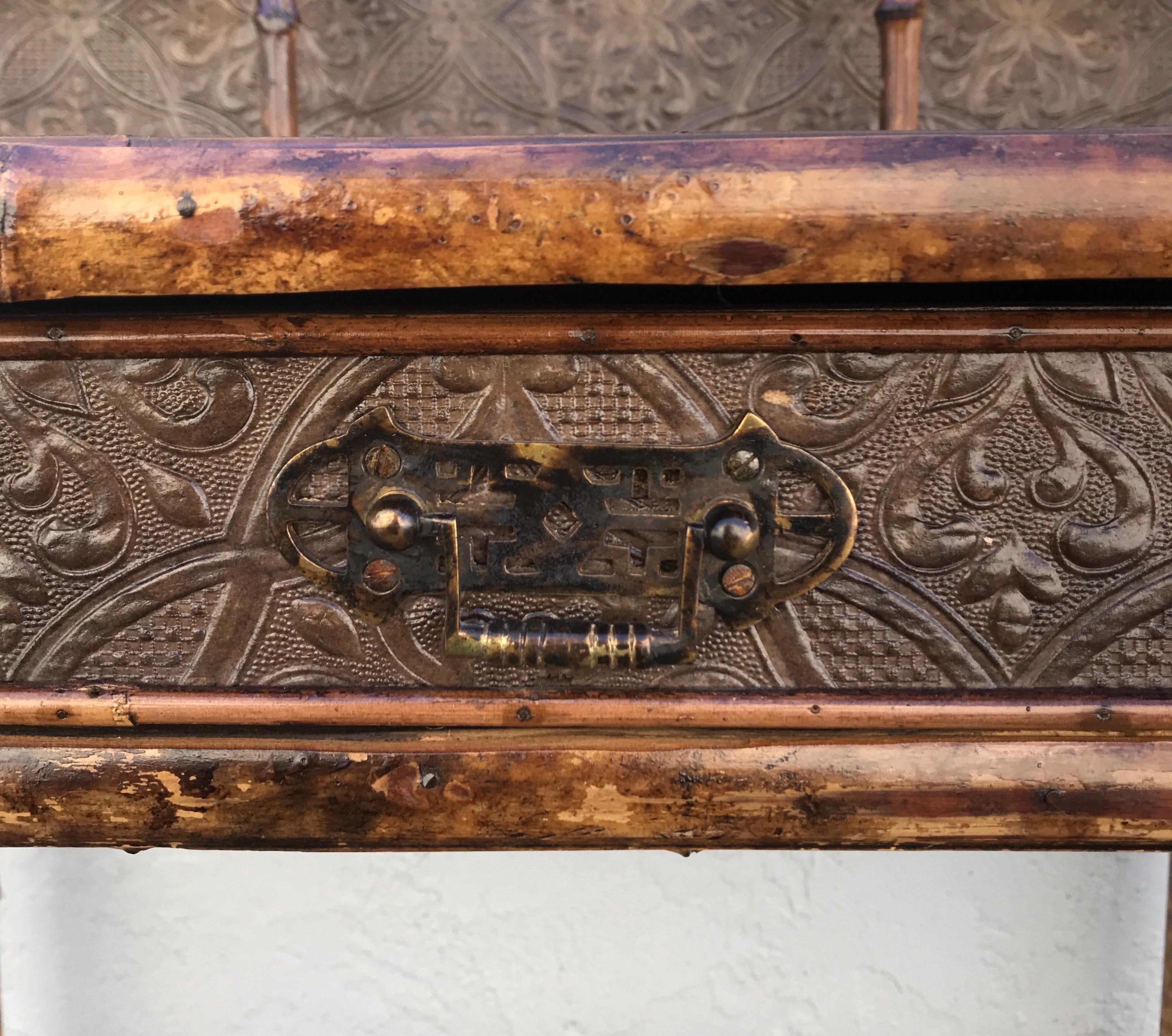 Antique Bamboo Desk / Writing Table 10