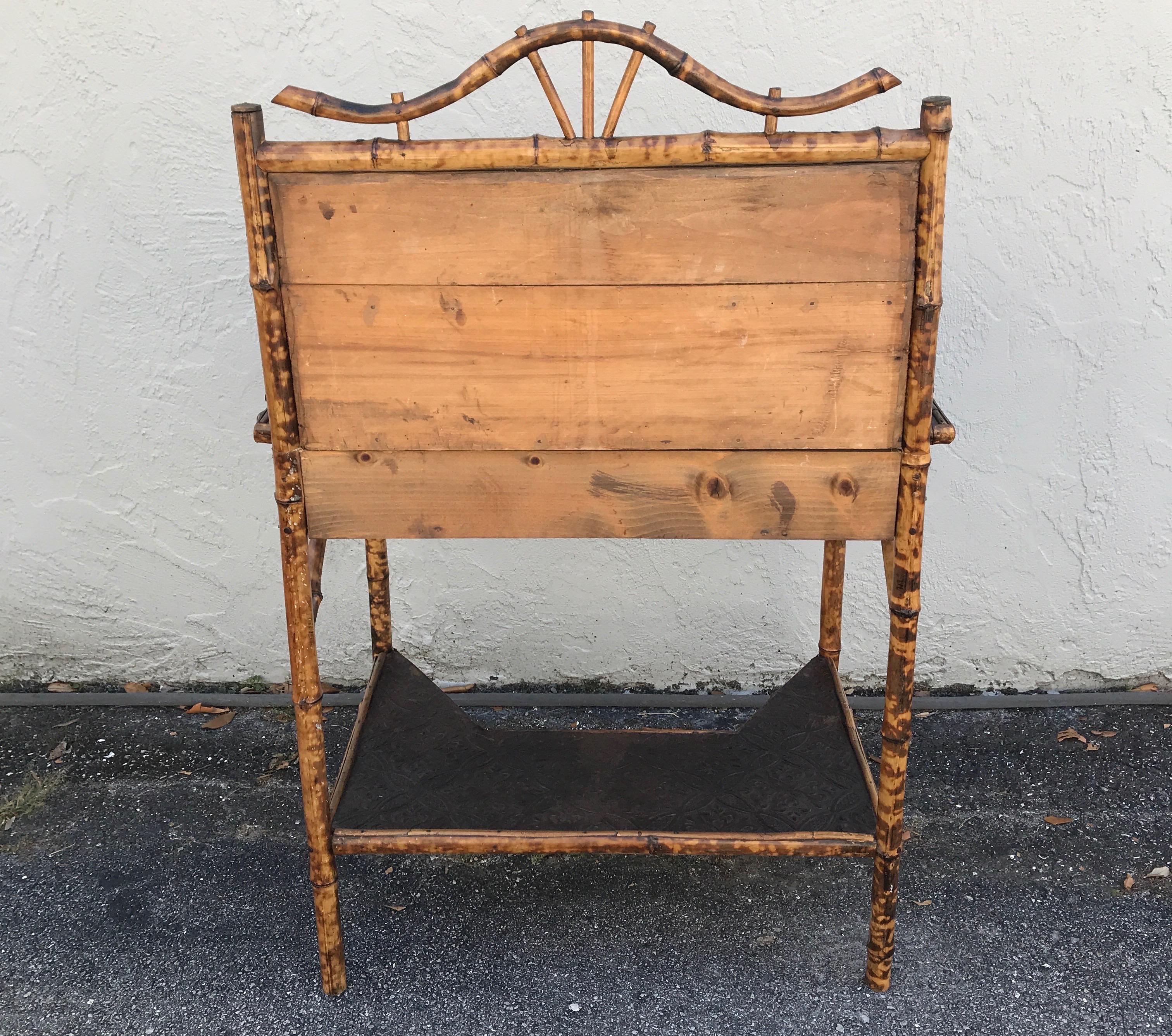 Antique Bamboo Desk / Writing Table 12