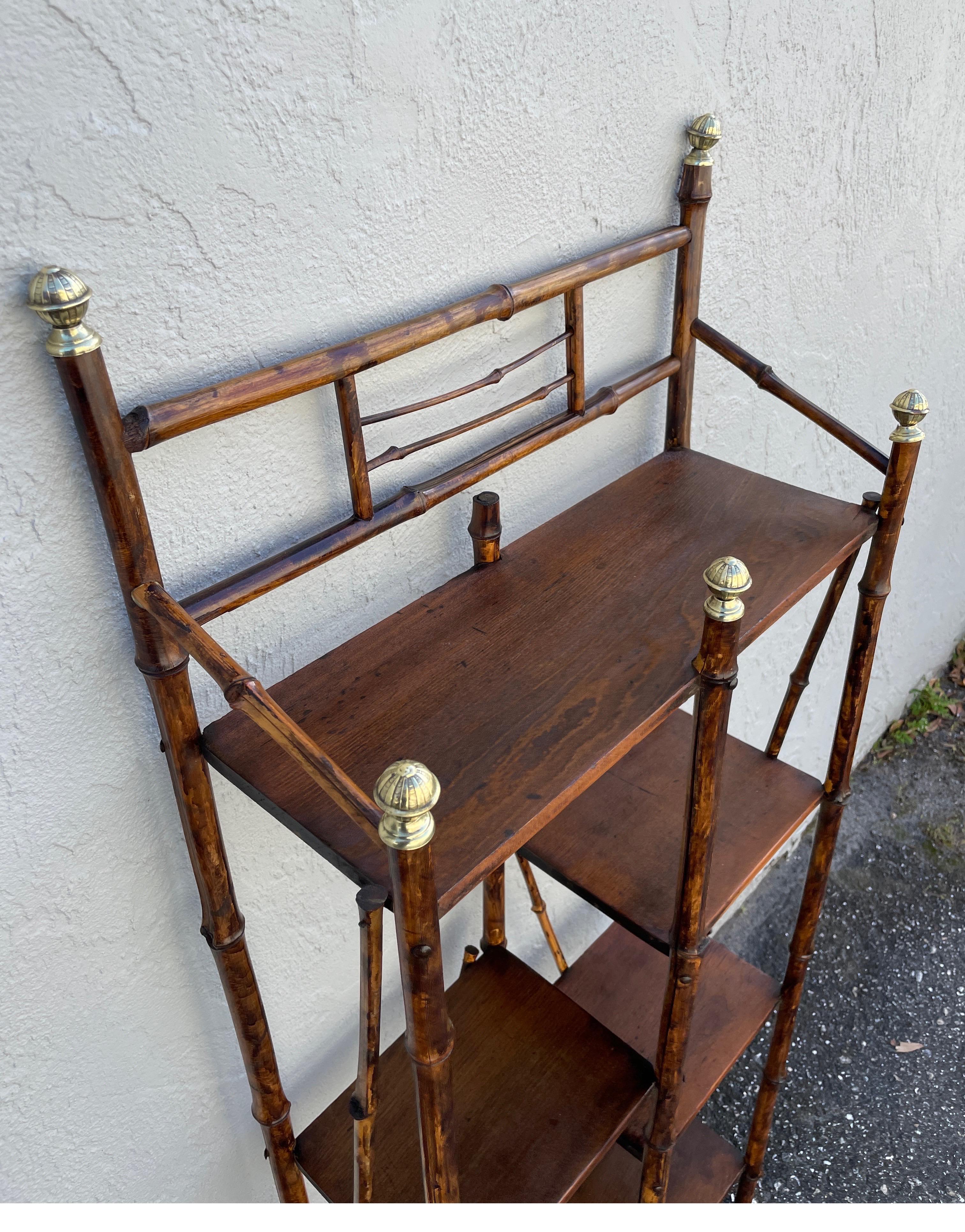Antique Bamboo Etagere 2