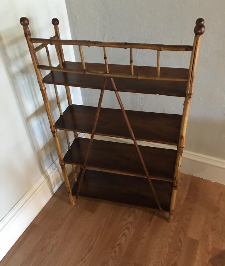 Antique Bamboo Étagère/Shelf at 1stDibs vintage bamboo bookshelf, vintage bamboo shelf