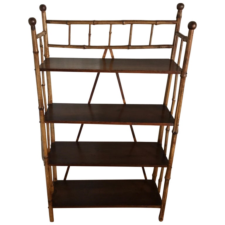 Antique Bamboo Étagère/Shelf For Sale at 1stDibs