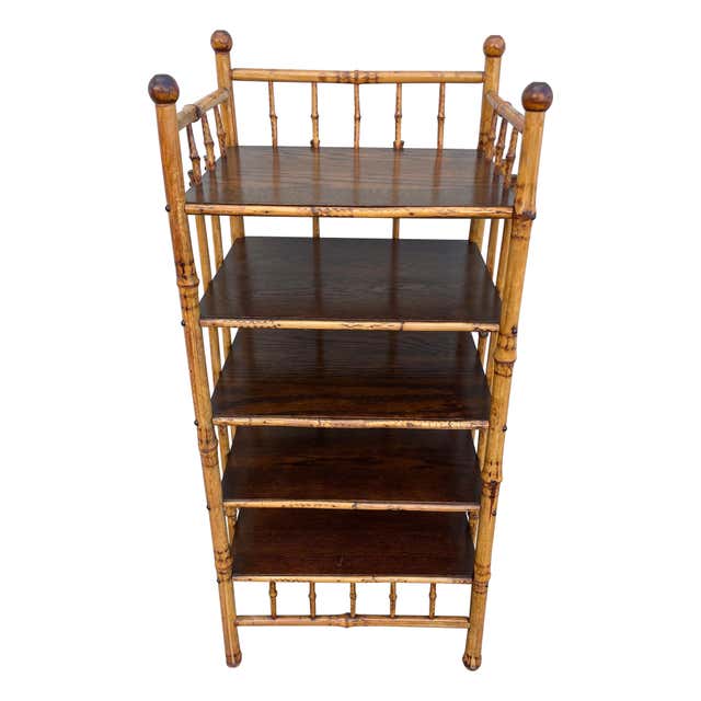 A Very Rare Wicker Etagere / Display Cabinet, Wakefield Rattan Co., C ...