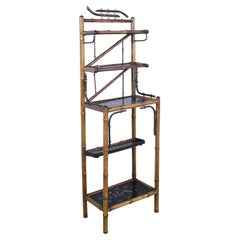 Antique Bamboo Etagiere