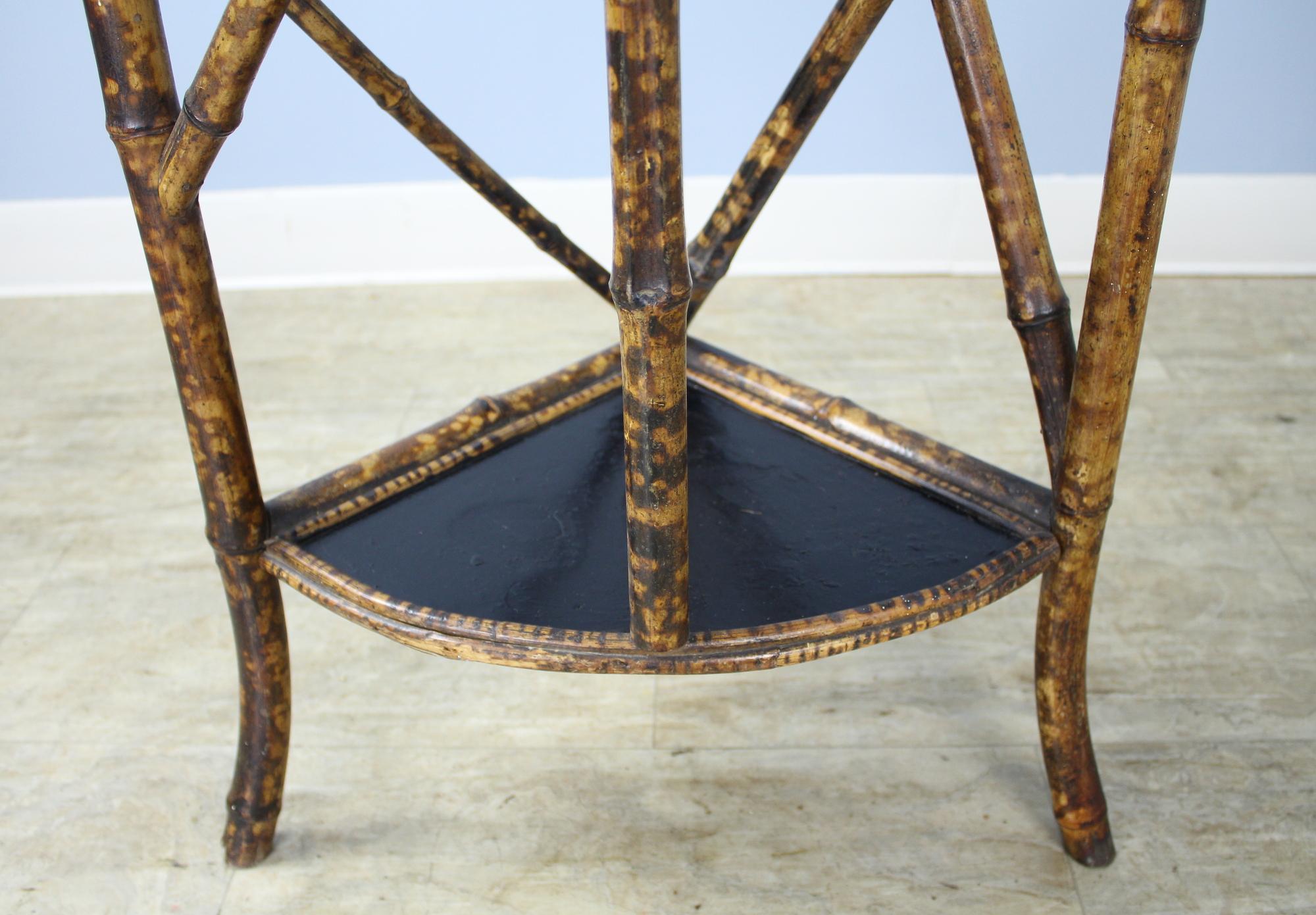 19th Century Antique Bamboo Étagère or Plant Stand