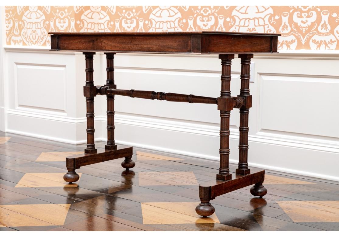 19th Century Antique Bamboo Form Console Table For Sale