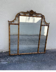 Antique Bamboo Mantel Mirror