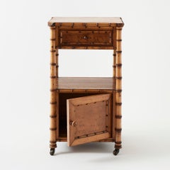 Antique Bamboo Nightstand
