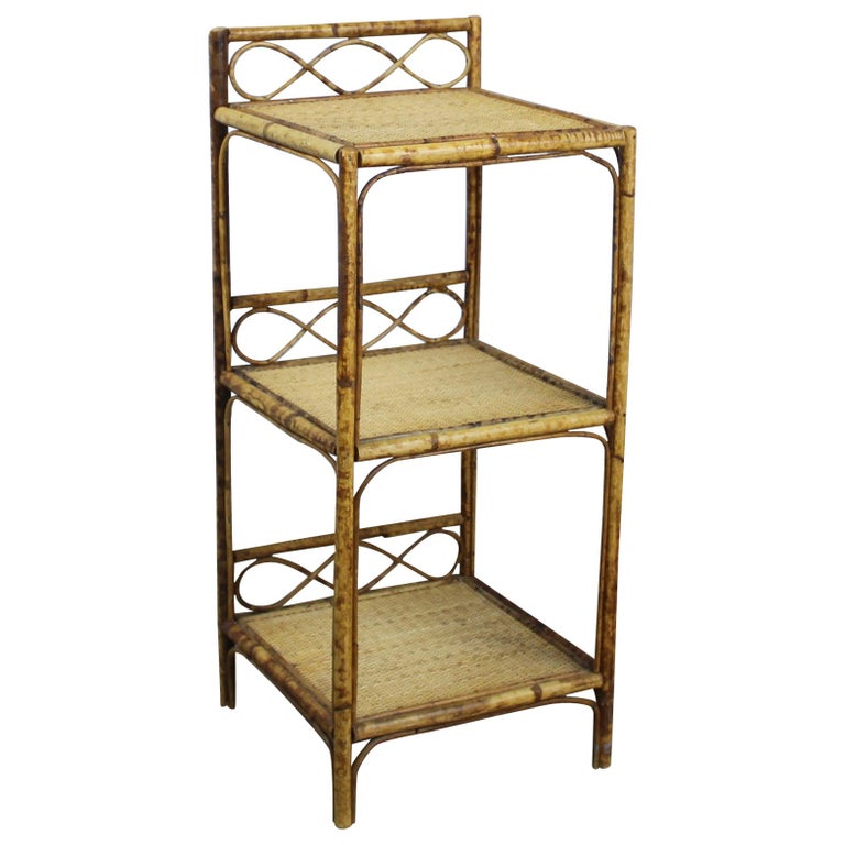 Antique Bamboo Shelf at 1stDibs