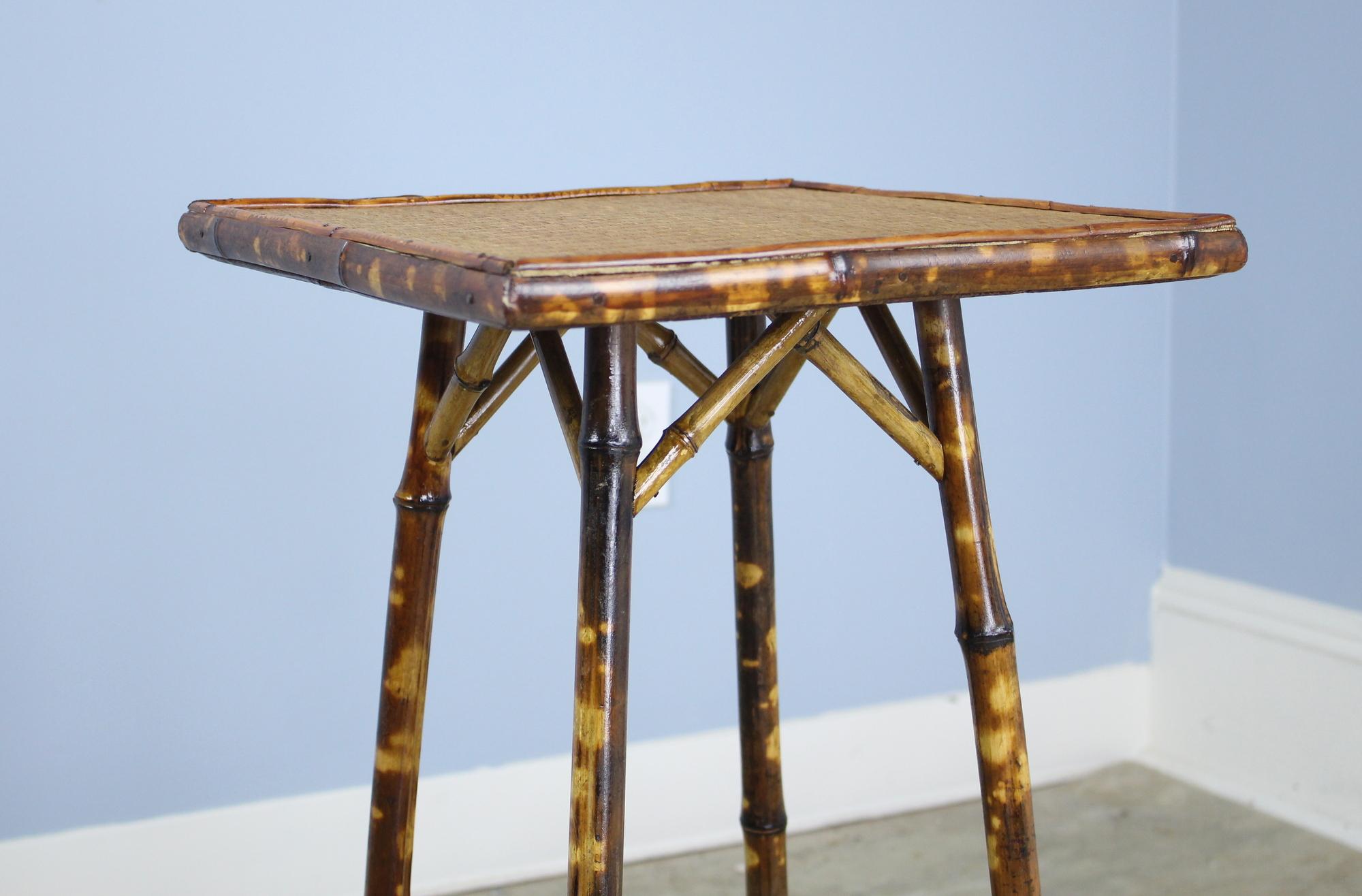 antique bamboo table