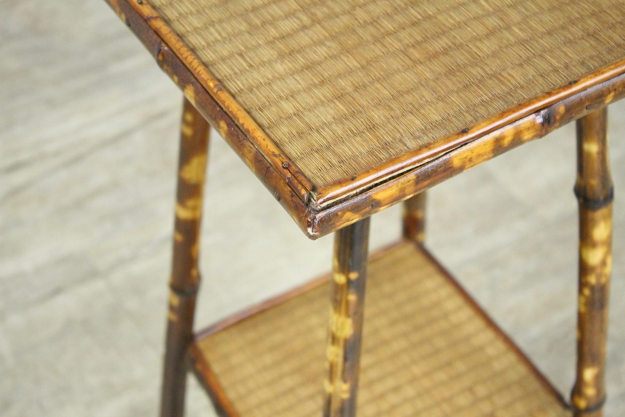 bamboo side tables vintage