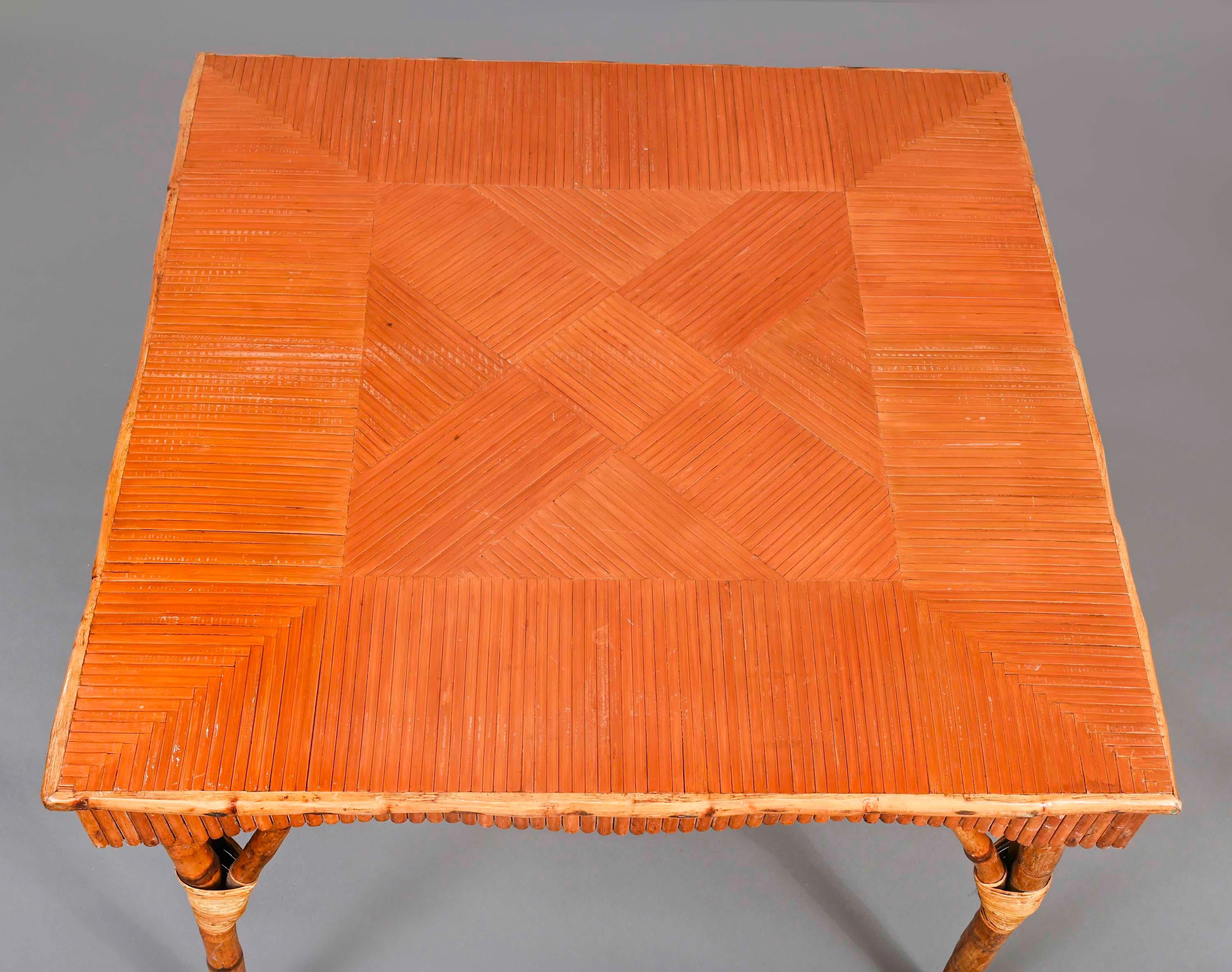 Game table,  Bamboo Square For Sale 12