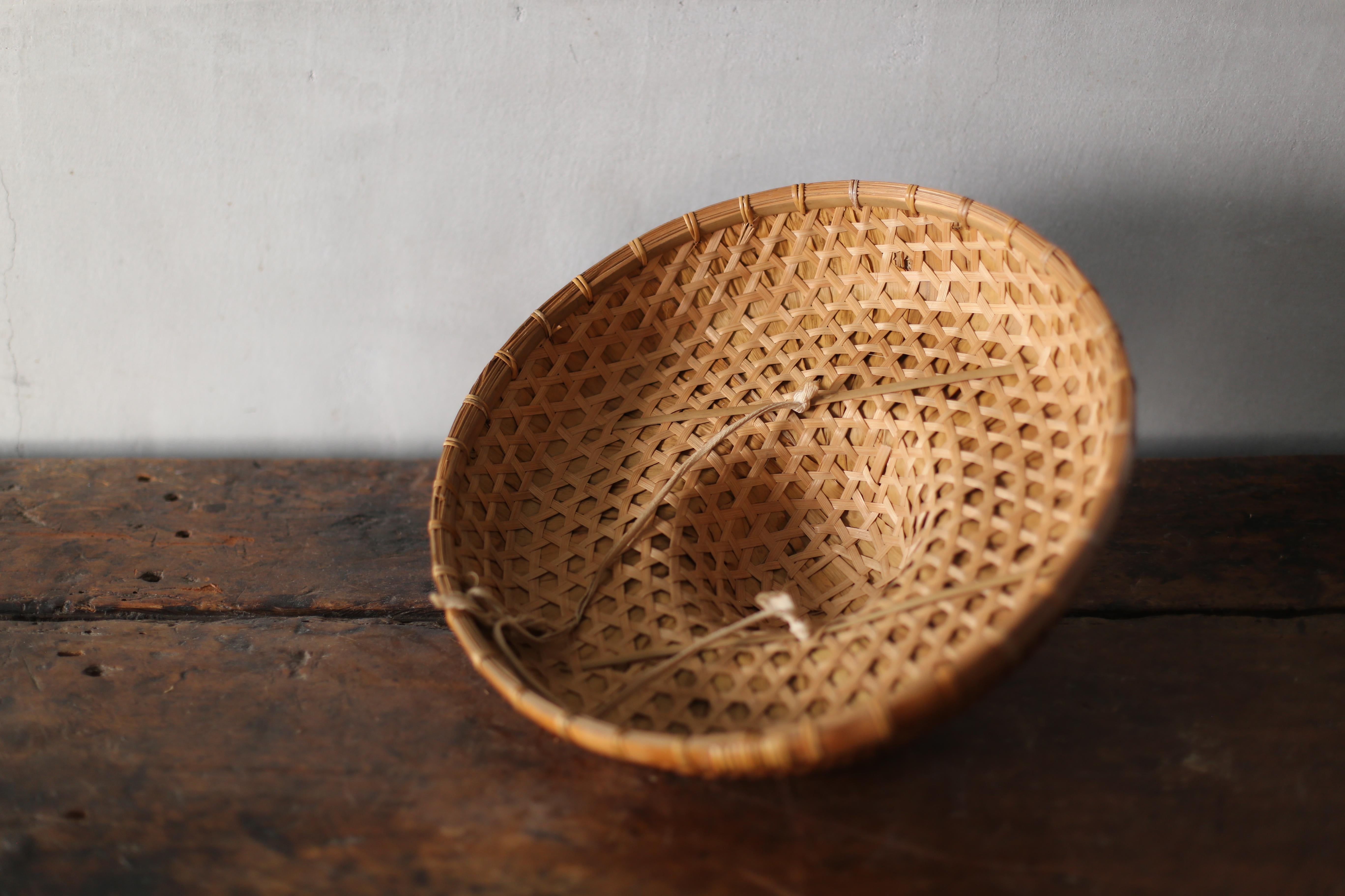 Hand-Crafted Antique Bamboo Straw Hat / Wabi Sabi , Display For Sale
