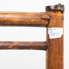 Antique Bamboo Umbrella Stand, Two Compartments, Elegant Design, 1920