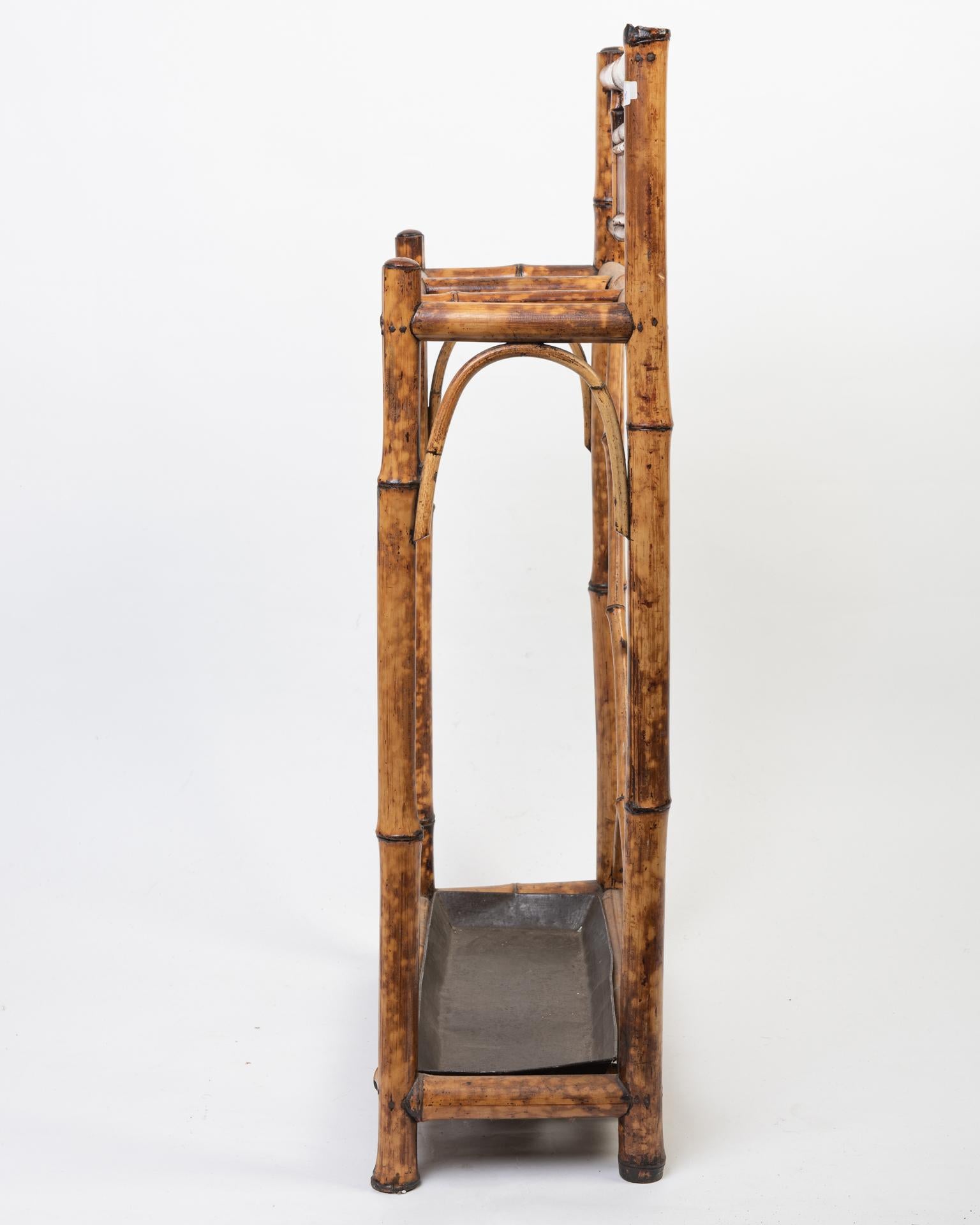 Antique Bamboo Umbrella Stand For Sale 1