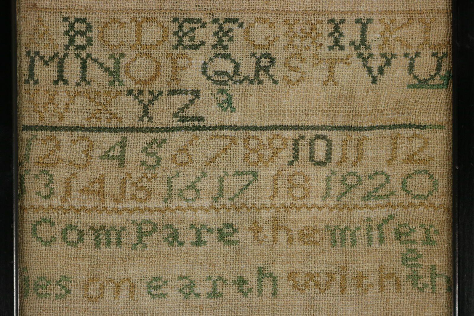 Antique Band Sampler, 1796, by Margaret Hoskin In Good Condition For Sale In Chelmsford, Essex