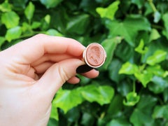 Antique Banded Agate and Yellow Gold Intaglio Ring