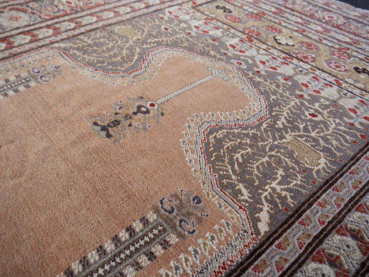 Antique Bandirma Prayer Rug Pandirma Turkish Carpet For Sale 3