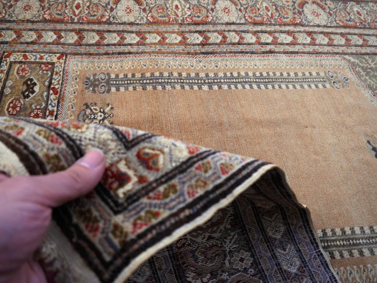 Antique Bandirma Prayer Rug Pandirma Turkish Carpet For Sale 6