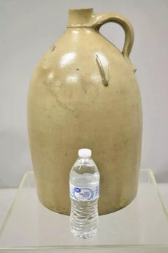 Antique Bangor Stoneware Large 19" Five Gallon Jug Bangor Maine