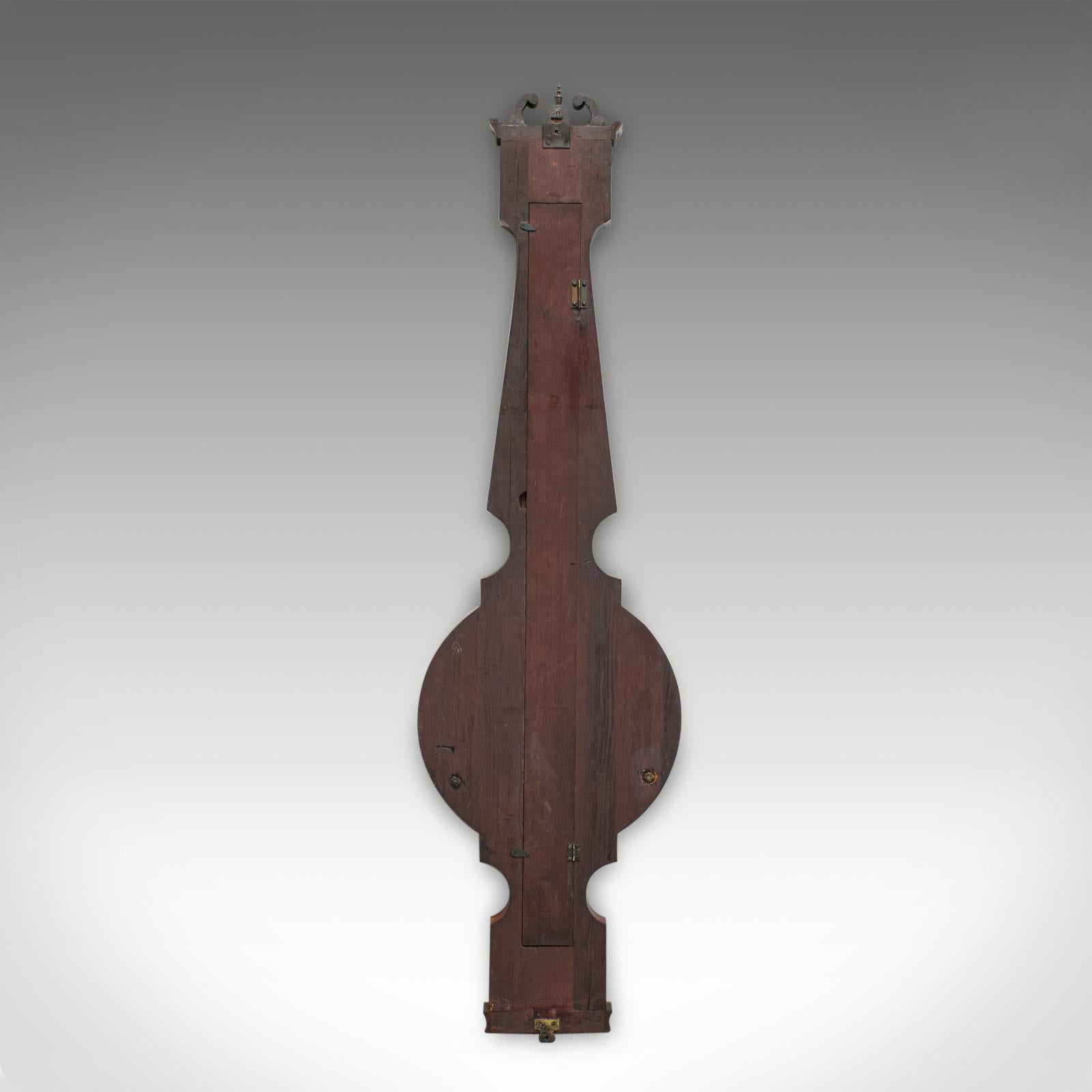 Antique Banjo Barometer, English, Mahogany, John Sowter, Oxford, Victorian 5