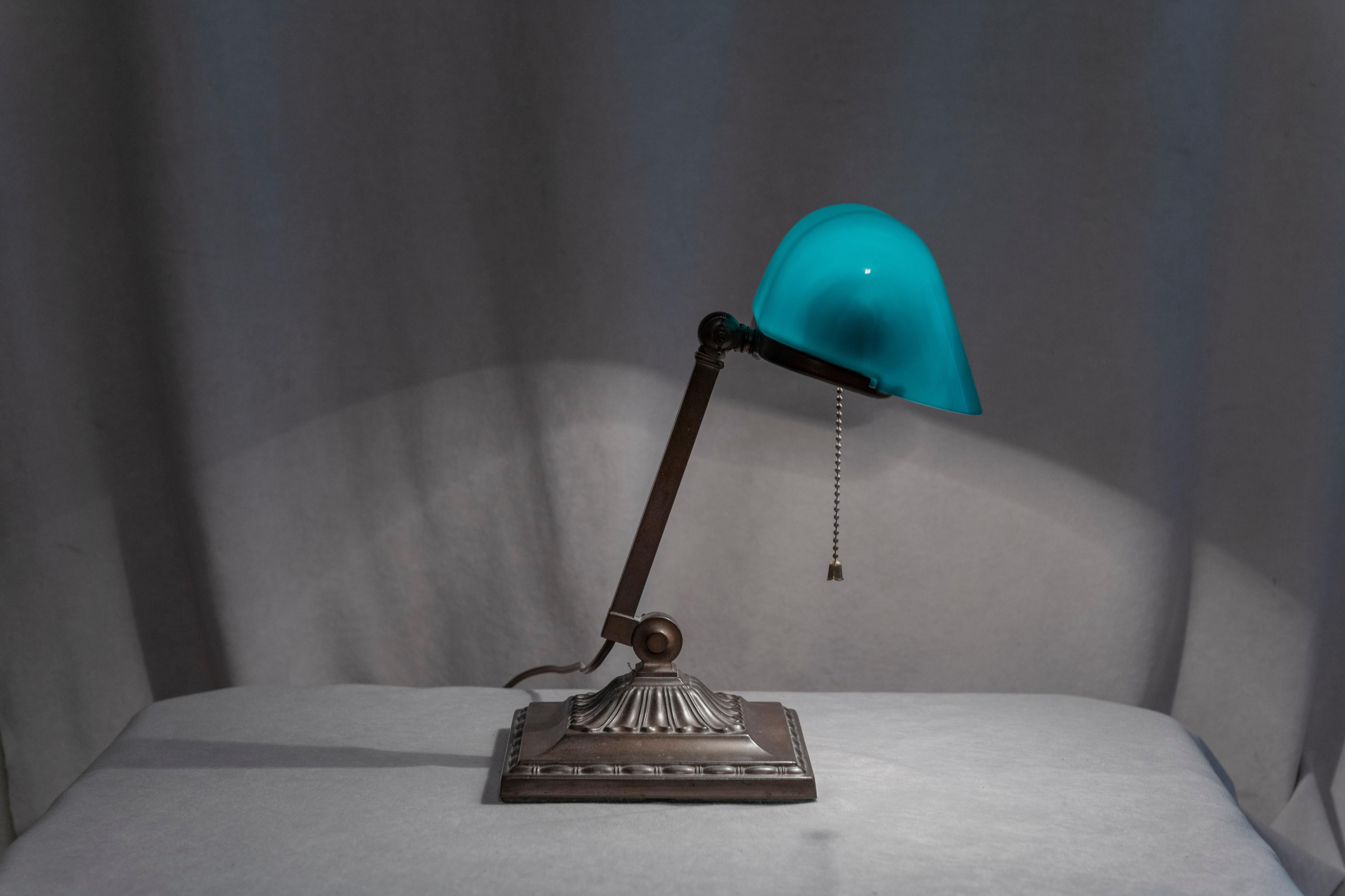antique bankers desk lamp