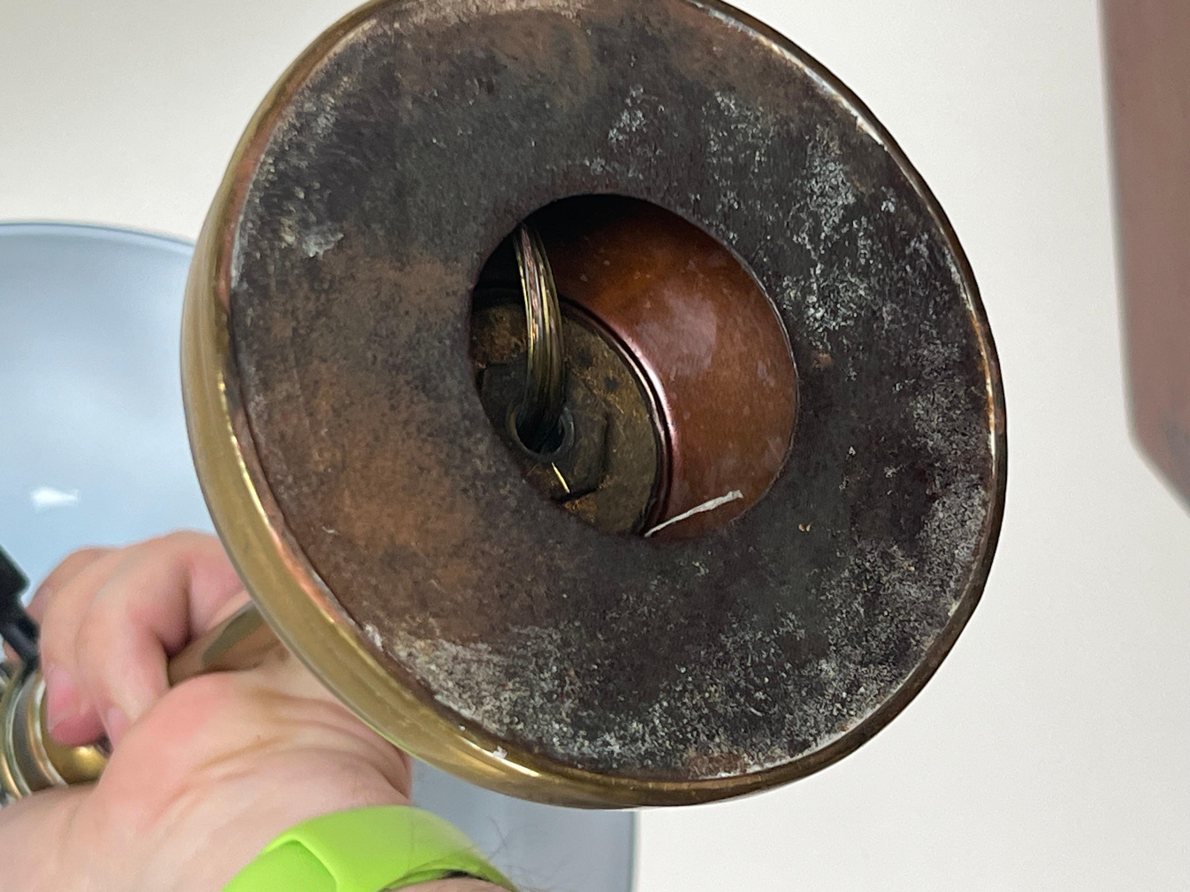 Ancienne lampe de bureau à abat-jour vert Emeralite C. Début du 20e siècle en vente 1